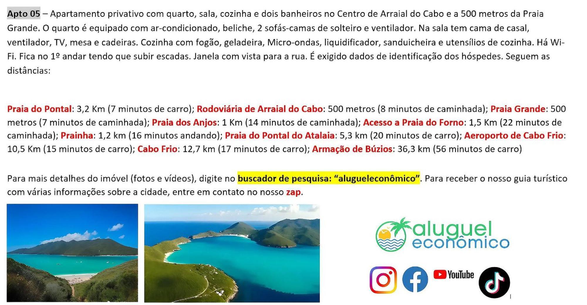Arraial Do Cabo - Brisas Do Farol - Aluguel Economico Daire Dış mekan fotoğraf